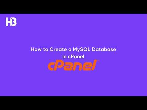 How to create a Mysql database in cPanel