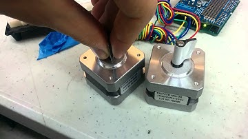 Arduino Motor Shield rotates two stepper motors