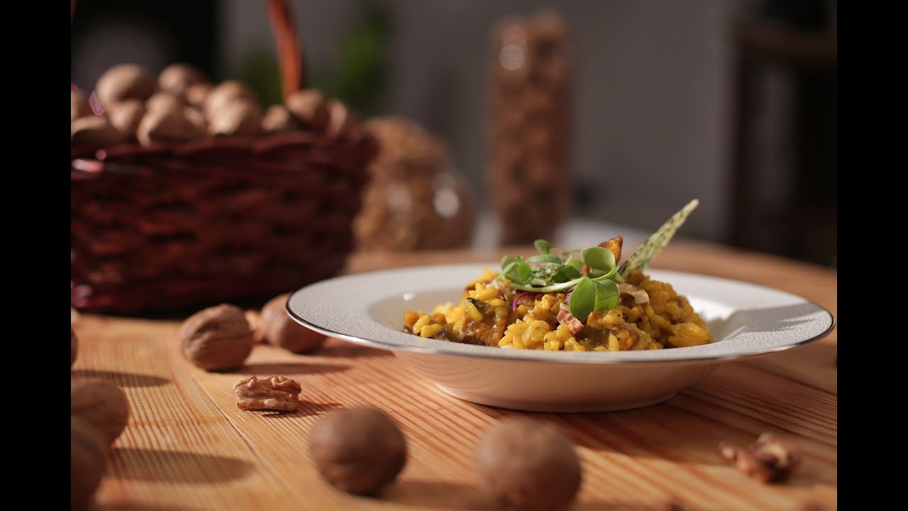 Pumpkin and Walnut Risotto | Cooking with California Walnuts | Sanjeev Kapoor Khazana