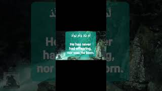 Surah Al Ikhlas | سورة الْإِخْلَاص‎ | সুরাহ ইখলাস | Silent status | #shorts