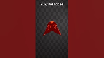 Cloth Simulation 16k to 4m Faces Pt.2 #satisfying #blender