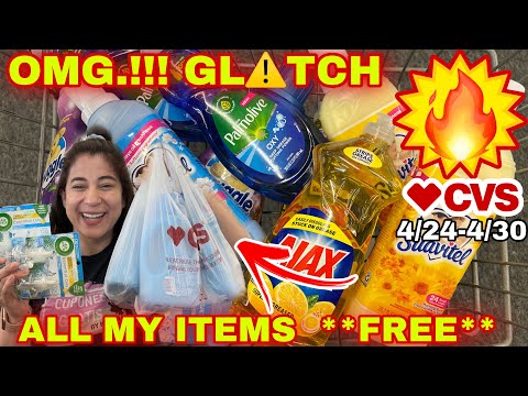 🔥OMG.!!! HOOOT **GLITCH** AT **CVS** ALL MY HAUL **FREE**