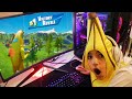 I Turned Into A Real Life Peely Skin And Won A Game Of Fortnite!