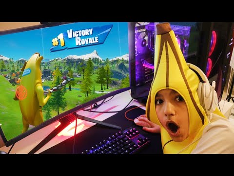 I Turned Into A Real Life Peely Skin And Won A Game Of Fortnite!