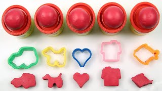 Learn The Colors Red with Play Doh for Kids + More Educational Videos