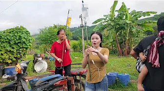 ตอนแรกก็ว่าจะใส่น้ำให้แต่แม่ล่าสุดน้องยู่ก็โดนไปด้วยทังสองแม่ลูกเลย