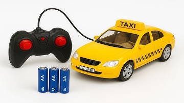 Disney Pixar Cars Unboxing Review | Lightning McQueen vs Taxi 3D Lights \ RC Racing car