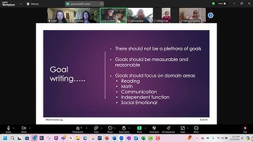 Rett University Web Chat - Goal Writing