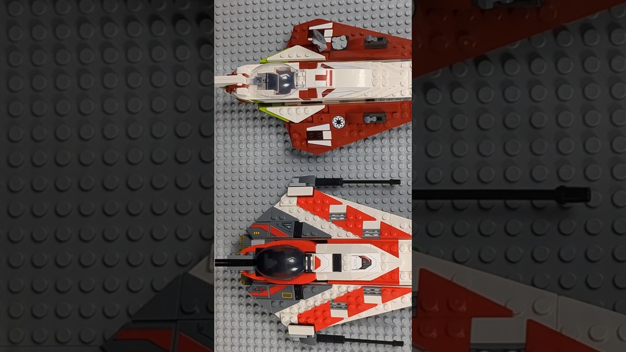 Jedi Bob's Starfighter VS. Obi-Wan's Starfighter | LEGO Star Wars Comparison 