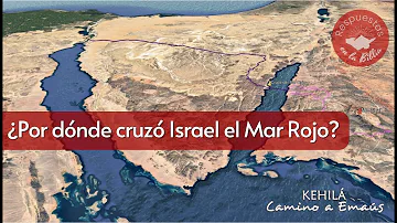 ¿Por dónde cruzaron los judíos el Mar Rojo?