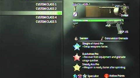 MW3 5 Amazing Custom Classes