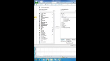 How to customize the ribbon in ms excel 2010