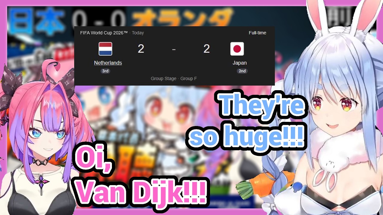 Pekora and Vivi React to Netherlands VS Japan World Cup 2026!!!!
