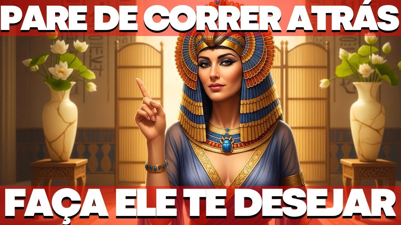 PARE de CORRER ATRÁS: MENTALIDADE de CLEÓPATRA Que Faz ELE Te DESEJAR MAIS!