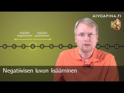 Video: Kuinka Lisätä Negatiivisia Lukuja