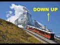 Switzerland zermatt gornergrat bahn Railway down up / швейцария церматт зубчатая железная дорога