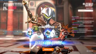 NECROS IS ON FIRE WITH NEW GENJI SKIN! OVERWATCH 2 [ TOP 500 SEASON 5 ]