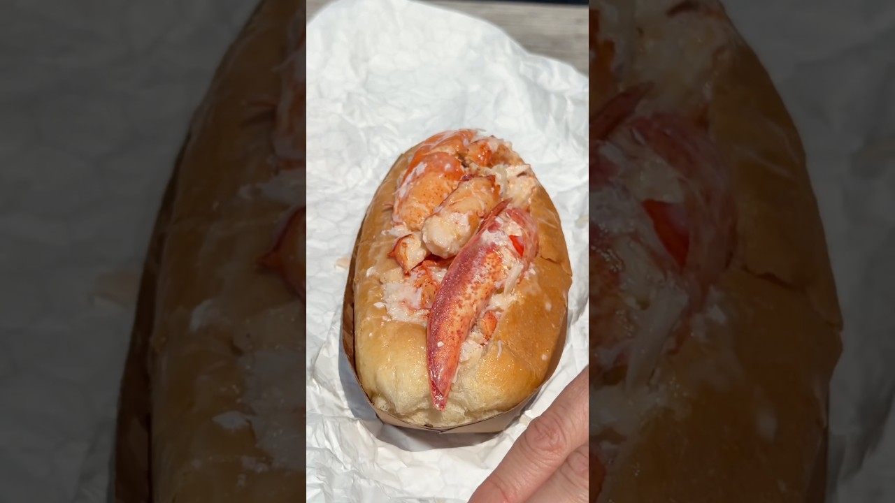 On a hunt for the BEST LOBSTER ROLL in New England! Liv’s Shack in Old Saybrook, CT! 🦞 #DEVOURPOWER