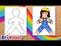 PAPER DOLL CRAFT | Easy Paper Craft for Kids | Craft and Create with Bri Reads