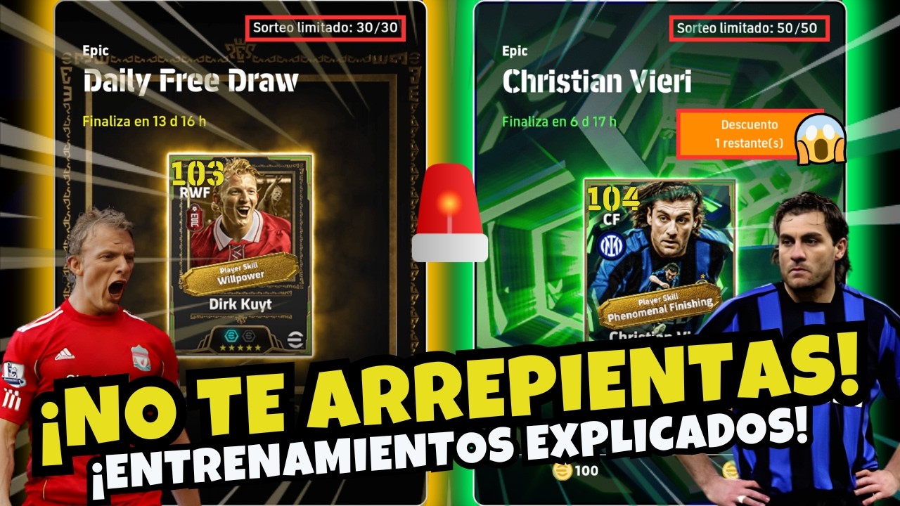 🔥 ¡KUYT ÉPICO GRATIS Y VIERI CON OFERTA! ¿VALEN LA PENA? 🔥 | ENTRENAMIENTOS | EFOOTBALL 2026