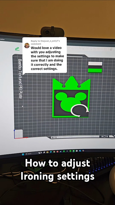How to adjust Ironing settings in Bambu Studio. #3dprinting #shortsviral #bambulab