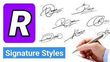 ✅ 10+ Signature Ideas For R Names | R Letter Signature Styles |
