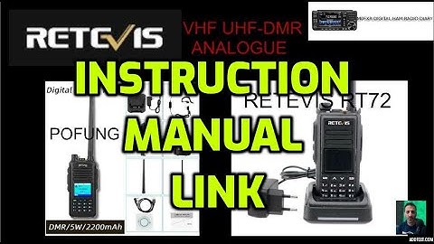 RETEVIS RT72-BAOFENG DM 1702 -INSTRUCTION MANUAL PDF -LINK