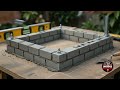 Insanely Satisfying Miniature DIY Construction Timelapse | Building a Tiny Luxury Farmhouse by Hand