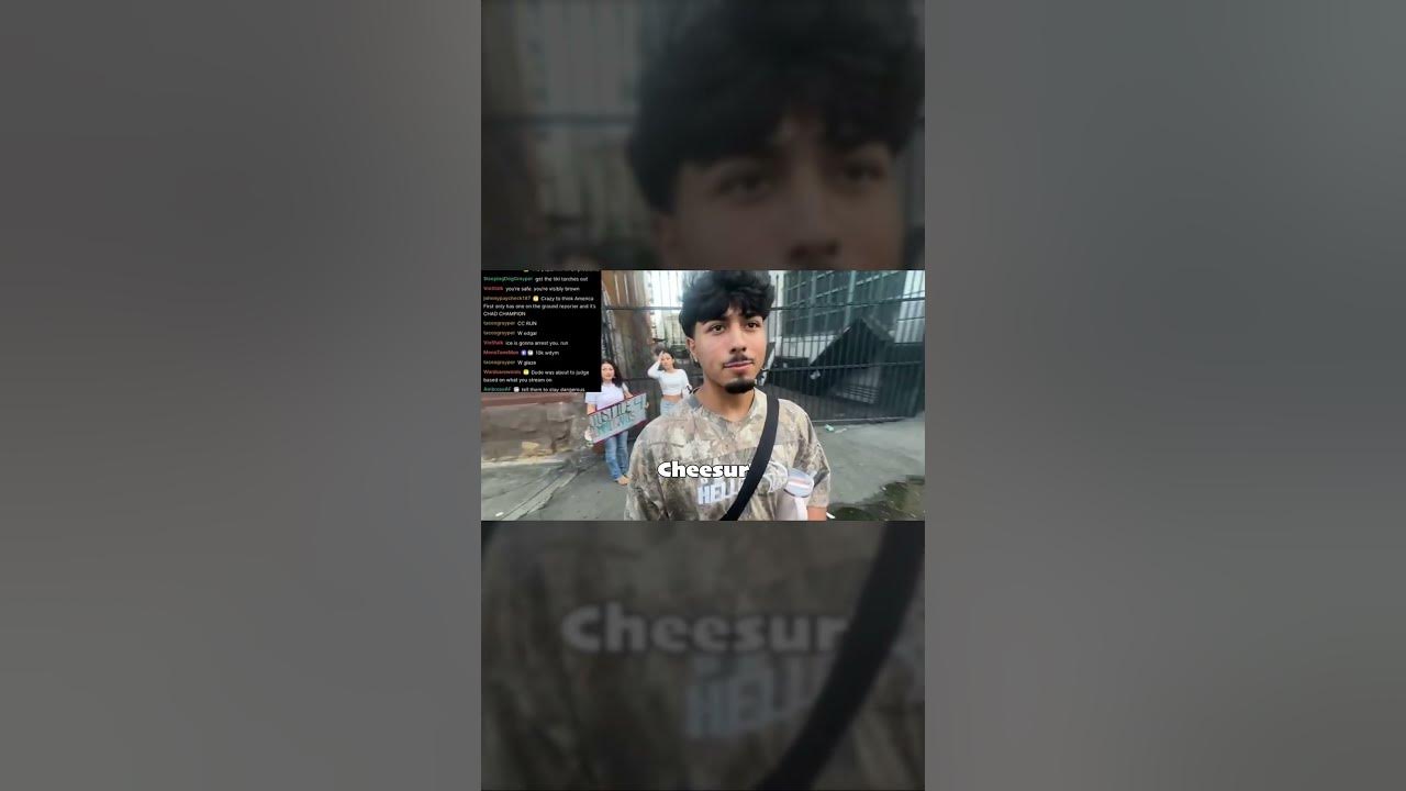 ChadChampion(@CChadChampion) infiltrates "No Kings" protest in LA as
