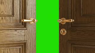 Door Open Green Screen