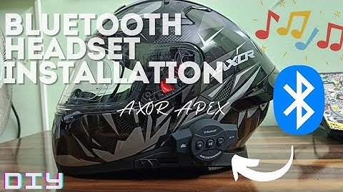 DIY INSTALLATION OF BLUETOOTH HEADSET IN AXOR APEX HELMET | BT10 HEADSET | VALUE FOR MONEY