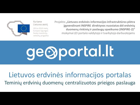 Lietuvos erdvinės informacijos portalo plėtros projekto mokymai 2021 m.