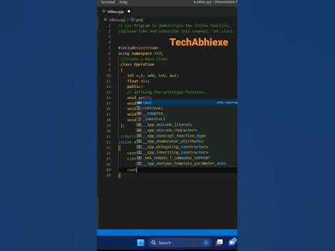 inline function in cpp #coding #programming #cpp #datastructures # ...