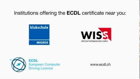 ECDL Switzerland - Cinema Advert