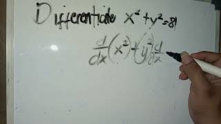 Implicit Differentiation Ex. 2