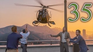 The Bureau Raid Heist & Police Ambush and Trevor Saves Michael - GTA 5 - Part 35