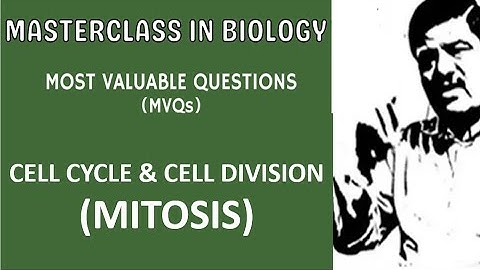 MVQ Video - MITOSIS - Cell Cycle & Cell Division for NEET 2021 - Quick Revision with Dr. Sharma