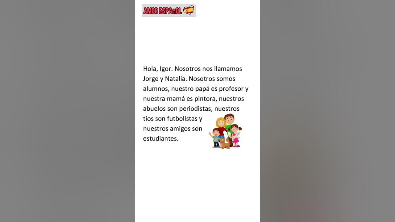 Lecturas cortas en español Short readings in Spanish A1 Короткие тексты ...