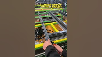 A video tells you how aluminum windows are assembled #windows #factory