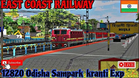PART 2   12820 Odisha Sampark Kranti Exp 🚂 ECoR RAILWAY || INDIAN TRAIN SIMULATOR  2023