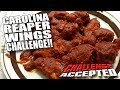 CAROLINA REAPER WINGS CHALLENGE│WORLD'S HOTTEST PEPPER!!