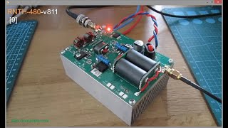 RNTH-480  [9]  КВ ВЧ УМ  v811. Усиление более 40 dB, или 10000 раз. 1 мВт на входе,  10 Вт на выходе