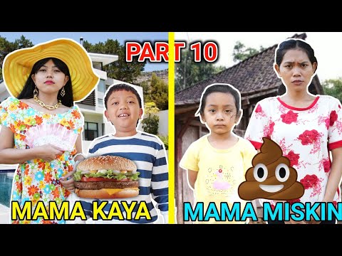 MAMA KAYA VS MAMA MISKIN DIKEHIDUPAN SEHARI HARI PART 10! | Drama Parodi | Mikael TubeHD