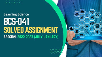 BCS-041 Solved Assignment 2022-2023 (July - January) || IGNOU BCA 4   @learningscience