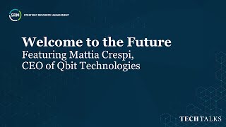 SRM Tech Talks | Welcome to the Future with Mattia Crespi of Qbit Technologies