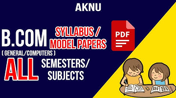 AKNU B.Com (general & computer