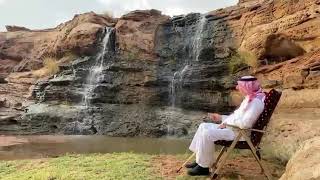 شاهد.. أمير نجران يزور أحد الأماكن السياحية بعد نزول الأمطار ويستمتع بالأجواء الخلابة