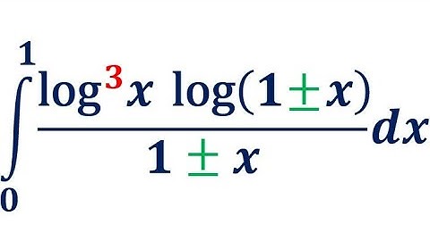 Integrals x from 0 to 1 of log³x log(1 ± x)/(1 ± x)