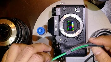 Come pulire il sensore di una Fujifilm XT 1 con VDust Plus e MXD 100 Green swabs