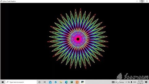 Amazing Flower 🌼 Design Using Python Turtle 🐢 ||Graphics Design|| #python #turtle #viral #design